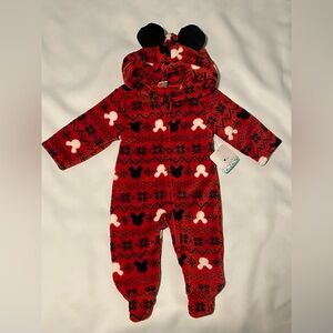 Disney Baby fleece footed onesie 6-9mo NWT